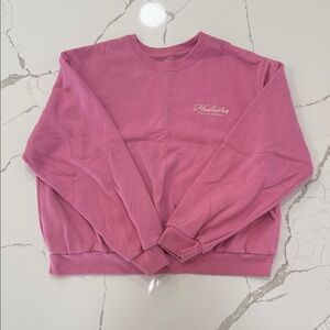 Hollister Women's Fuchsia Crew Neck Sweater